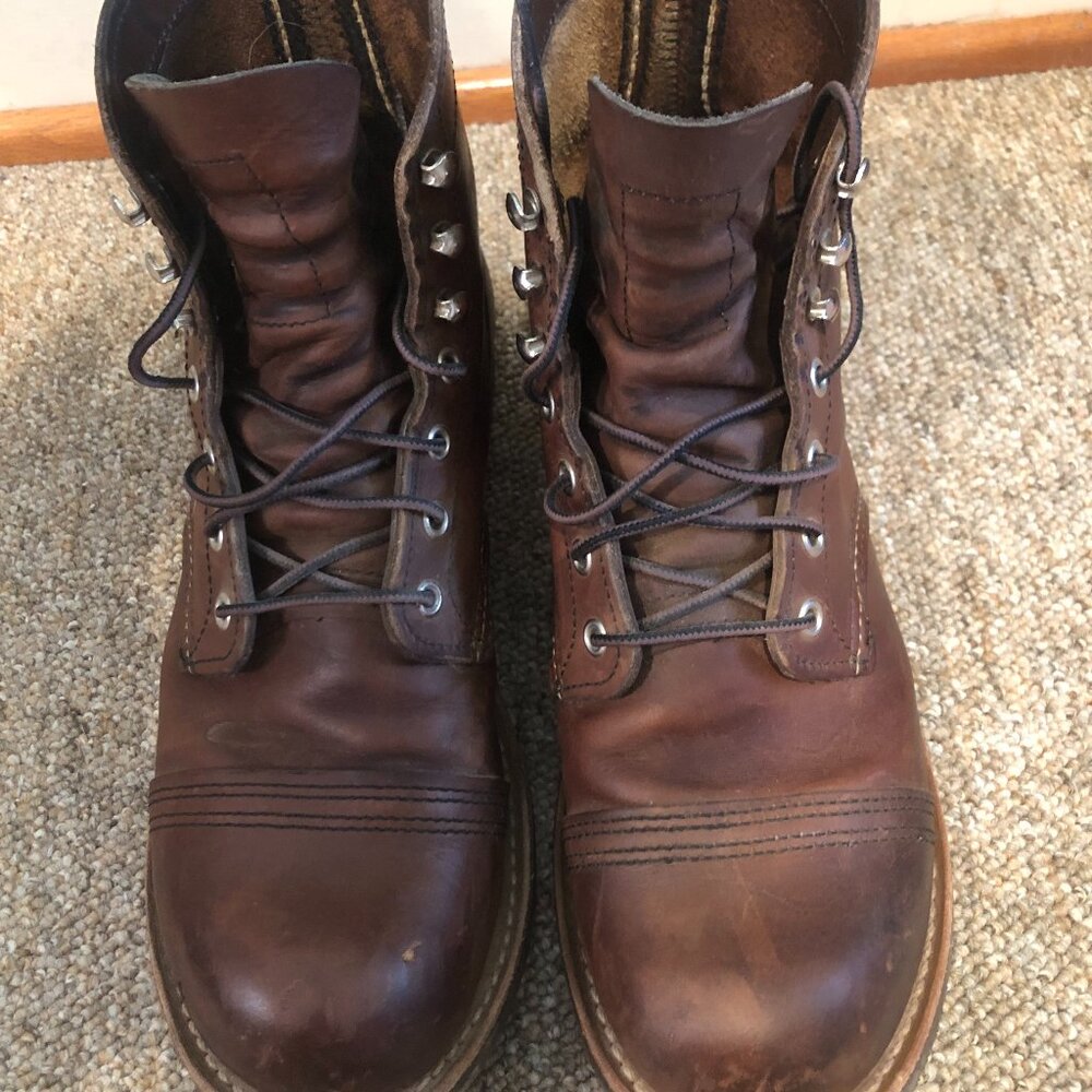 Red Wing Iron Ranger boots men size 8 copper